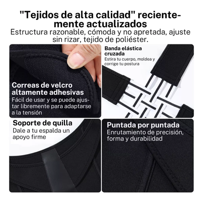 Chaleco corrector postural™ - Corrector ortopédico que recupera la posición correcta de tu espalda