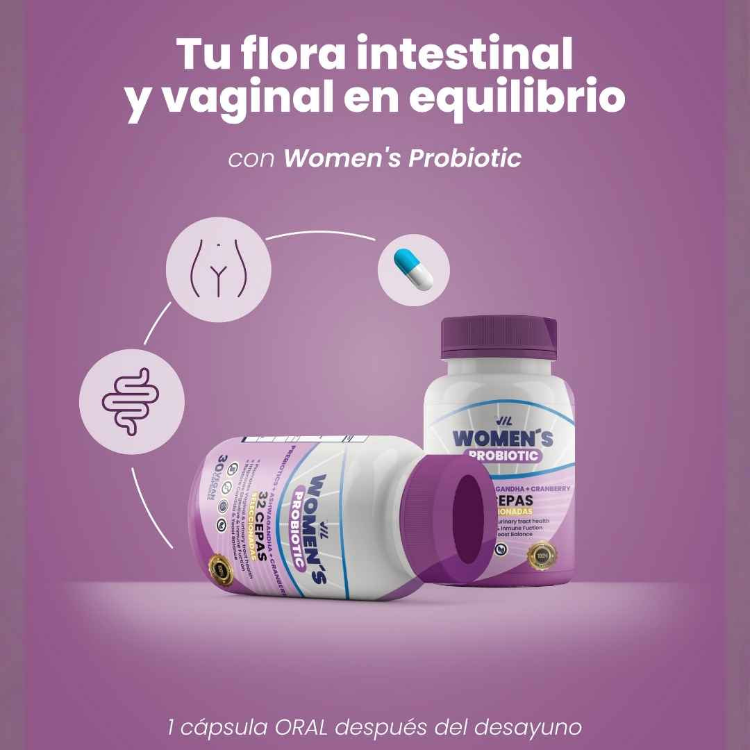 WOMEN'S PROBIOTIC™ - Tu Aliado Diario Para El Equilibrio Íntimo, Digestivo Y Hormonal