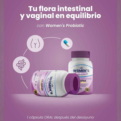 WOMEN'S PROBIOTIC™ - Tu Aliado Diario Para El Equilibrio Íntimo, Digestivo Y Hormonal