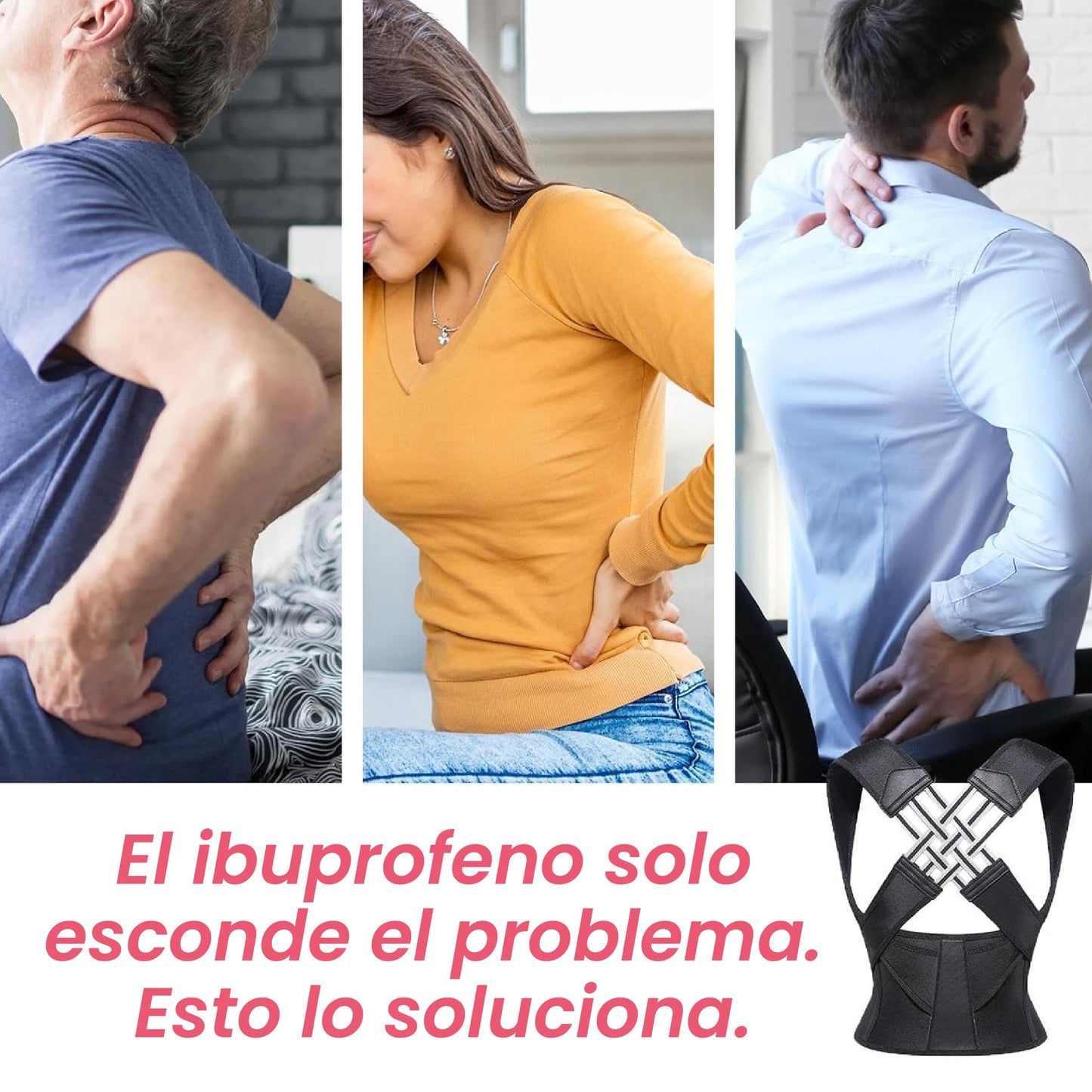 Chaleco corrector postural™ - Corrector ortopédico que recupera la posición correcta de tu espalda