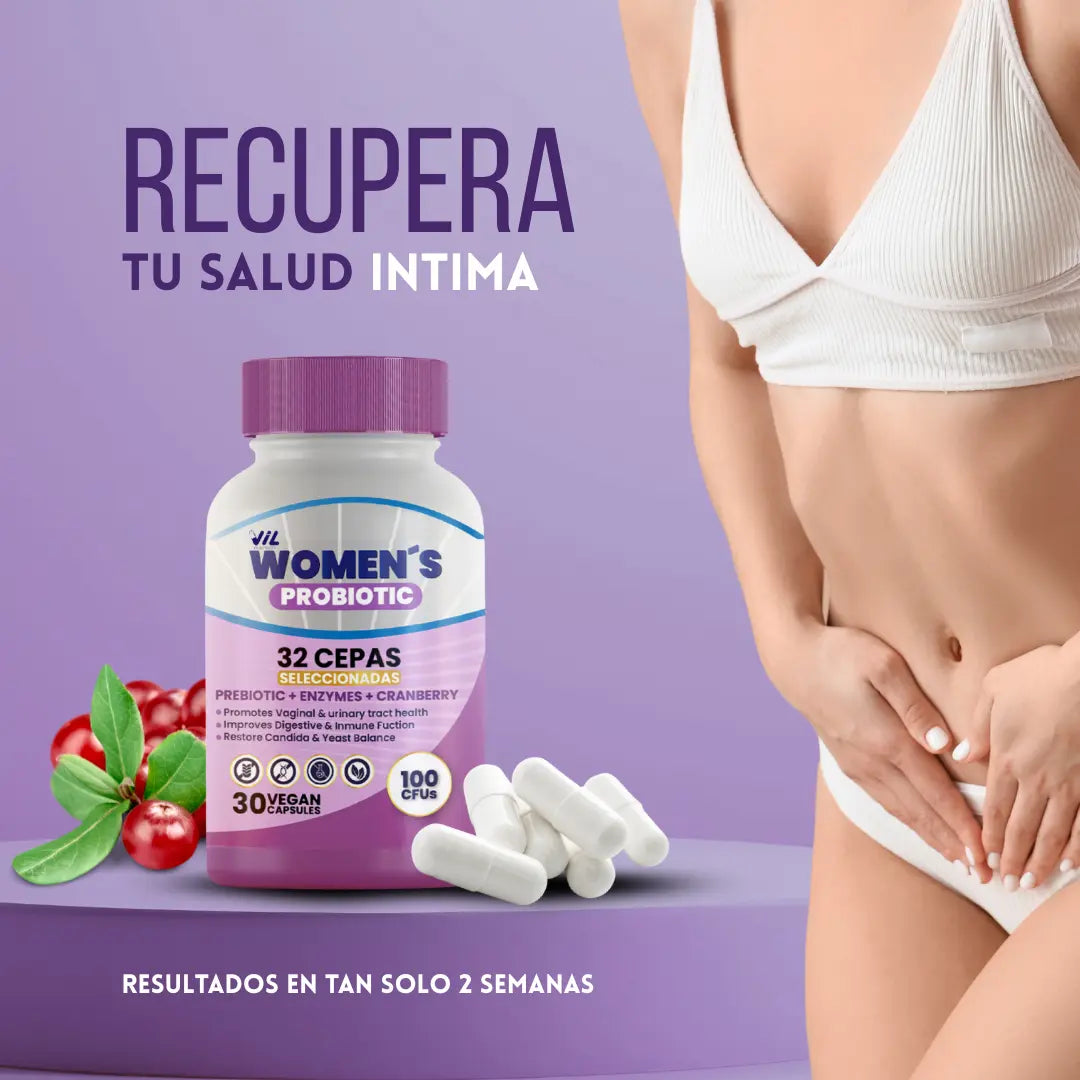 WOMEN'S PROBIOTIC™ - Tu Aliado Diario Para El Equilibrio Íntimo, Digestivo Y Hormonal